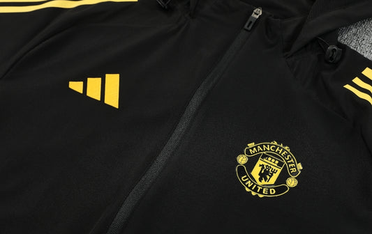 Chandal Manchester United negro/amarillo